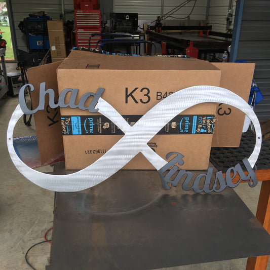 13" X 30" Custom Metal Infinity - Dragonslayer Industries LLC