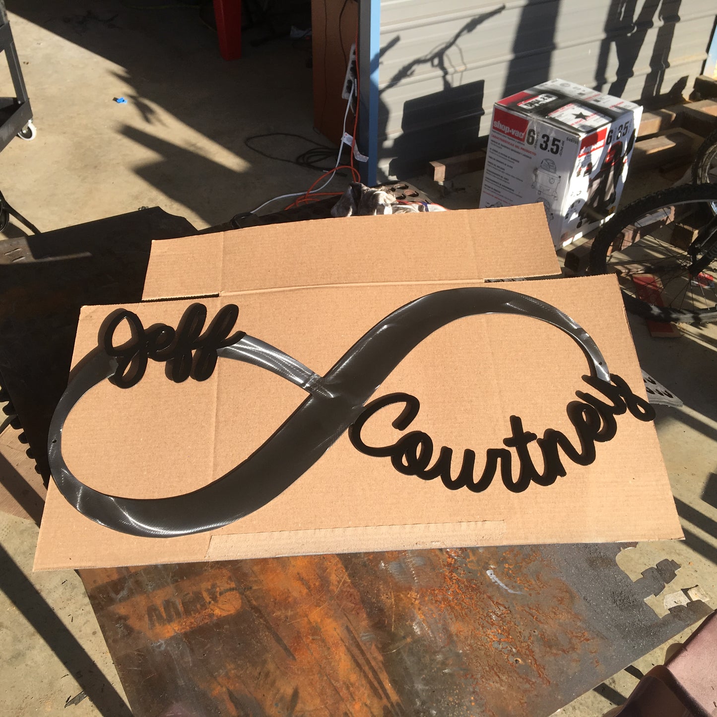 13" X 30" Custom Metal Infinity - Dragonslayer Industries LLC