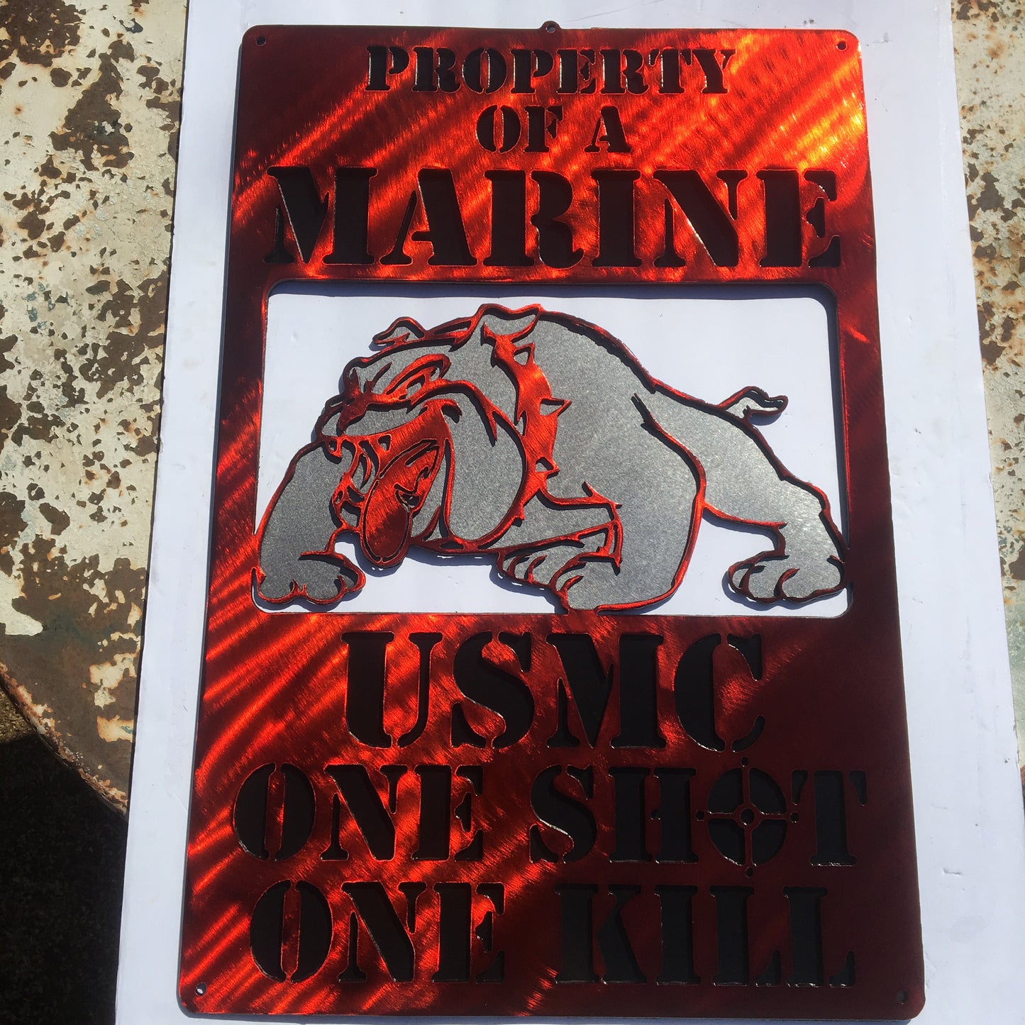 Marine Corps Metal Sign