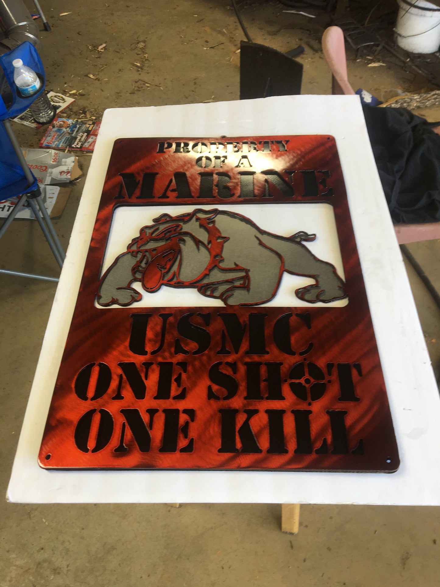 USMC Metal Art