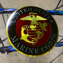 Round U.S. Marine Metal Art Sign - Dragonslayer Industries LLC