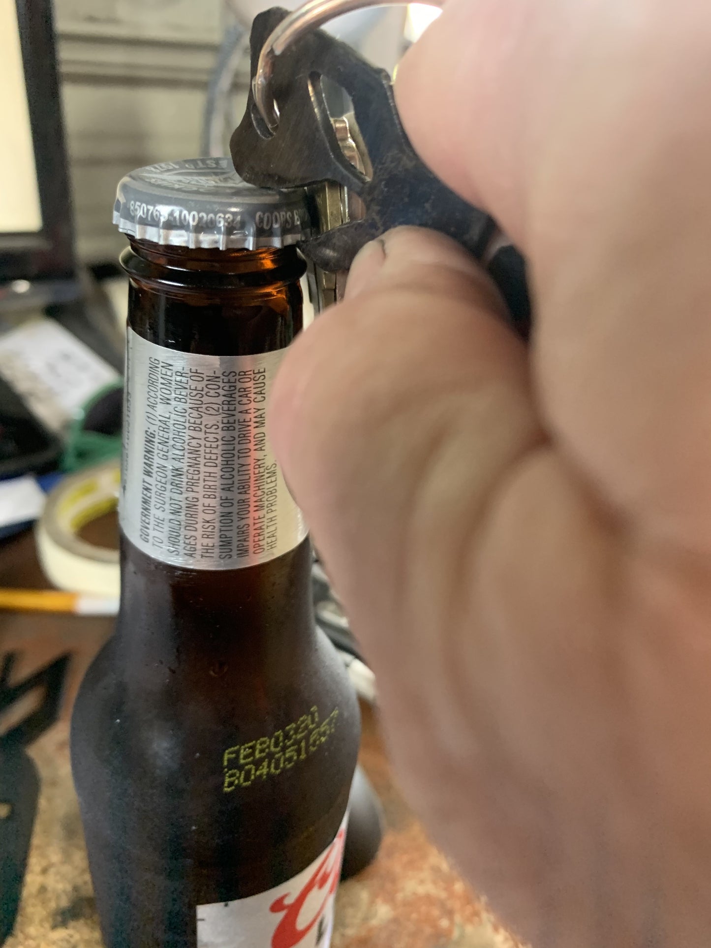 FBomb Metal Key Chain Bottle Opener