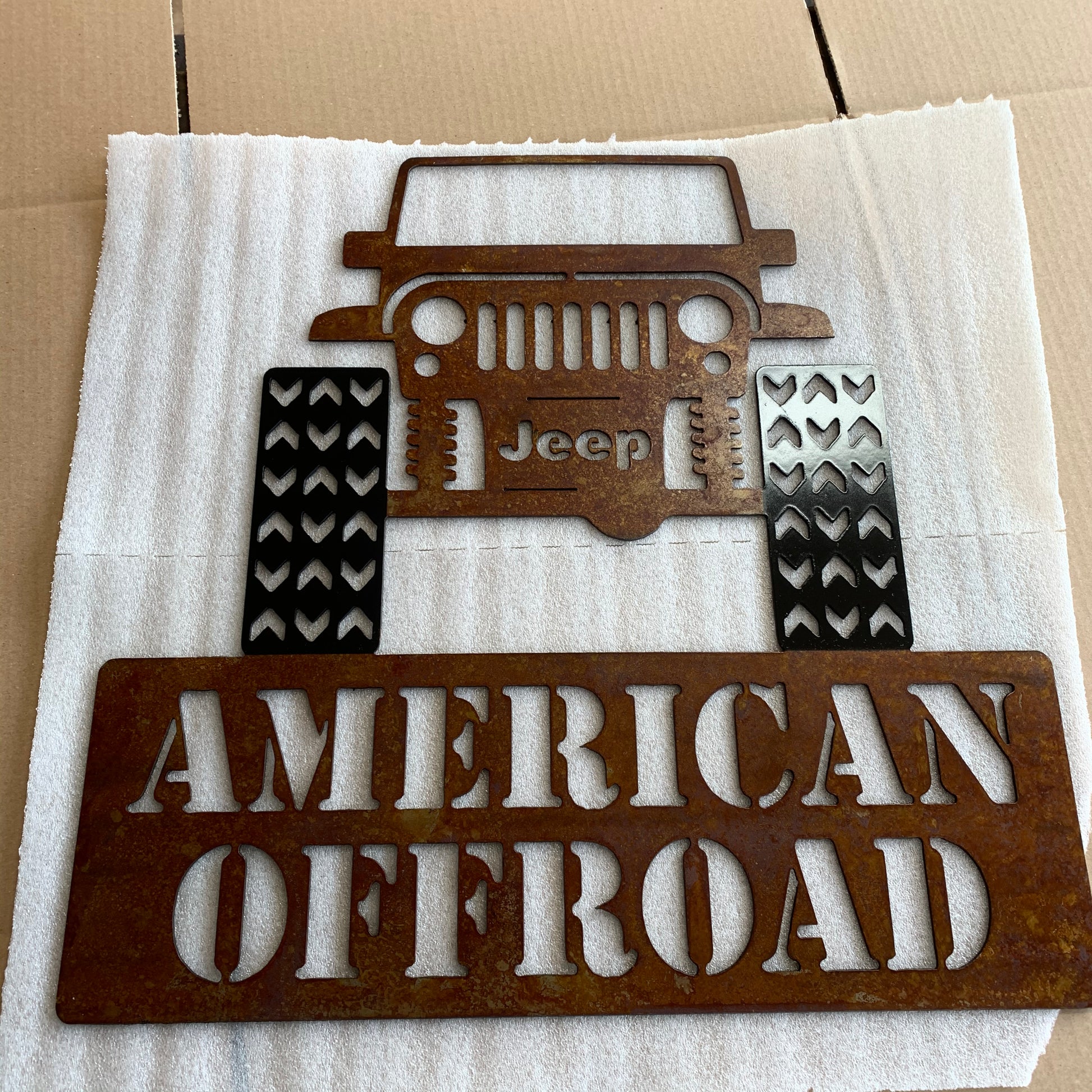 Jeep Art Metal Sign