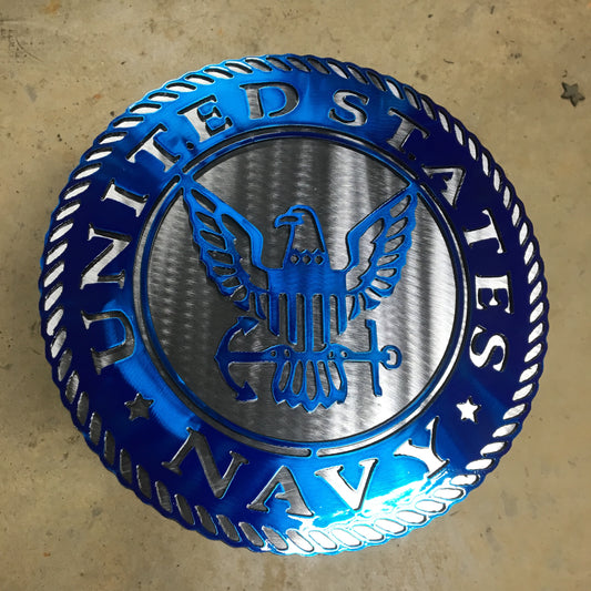 U.S. NAVY logo 15 3/4"" diameter - Dragonslayer Industries LLC